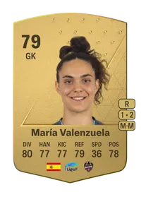 María Valenzuela Common 79 Overall Rating