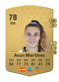 Asun Martínez Common 78 Overall Rating