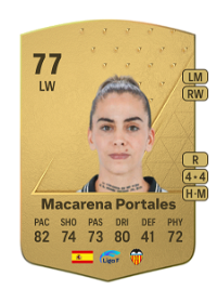 Macarena Portales Common 77 Overall Rating