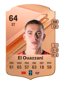 Amine El Ouazzani Rare 64 Overall Rating