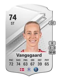 Amalie Vangsgaard Rare 74 Overall Rating