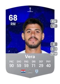 Elvio Vera CONMEBOL Sudamericana 68 Overall Rating