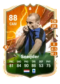 Wesley Sneijder UT Heroes 88 Overall Rating