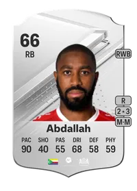 Ali Mohamed Abdallah Rare 66 Overall Rating