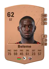 Daouda Beleme Common 62 Overall Rating