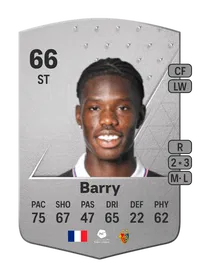 Thierno Barry Common 66 Overall Rating