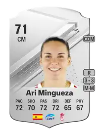 Ari Mingueza Rare 71 Overall Rating