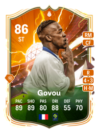 Sidney Govou UT Heroes 86 Overall Rating