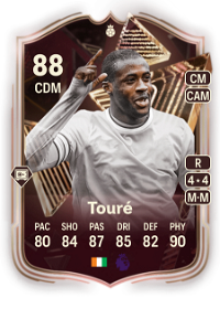 Yaya Touré Triple Threat Heroes 88 Overall Rating