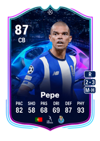 Pepe UCL Road to the Knockouts 87 Overall Rating