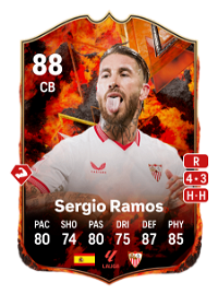 Sergio Ramos FC Versus Fire 88 Overall Rating
