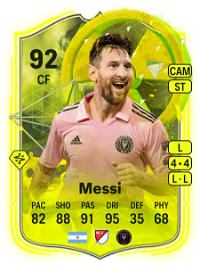 Lionel Messi Radioactive 92 Overall Rating