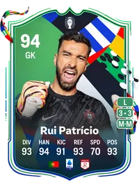 Rui Patrício UEFA EURO Path to Glory 94 Overall Rating