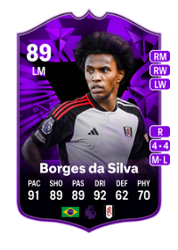 Willian Borges da Silva FC Pro Live 89 Overall Rating