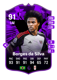 Willian Borges da Silva FC Pro Live 91 Overall Rating