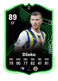 Edin Džeko UECL Road to the Knockouts 89 Overall Rating