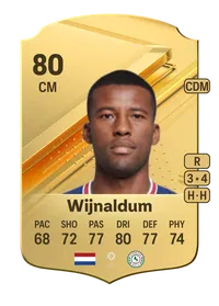 Georginio Wijnaldum Rare 80 Overall Rating