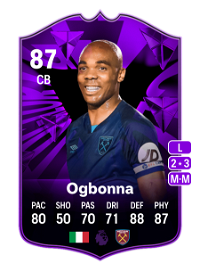 Angelo Ogbonna FC Pro Live 87 Overall Rating
