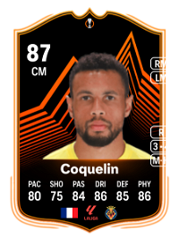 Francis Coquelin UEL Road to the Knockouts 87 Overall Rating