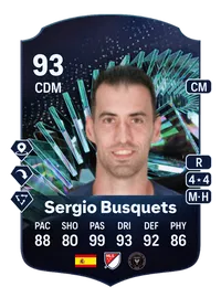 Sergio Busquets TEAM OF THE SEASON MOMENTS 93 Overall Rating