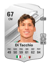 Francesco Di Tacchio Rare 67 Overall Rating