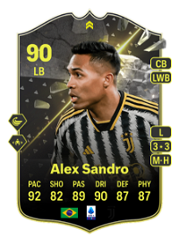 Alex Sandro Showdown Plus 90 Overall Rating