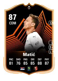 Nemanja Matić UEL Road to the Knockouts 87 Overall Rating