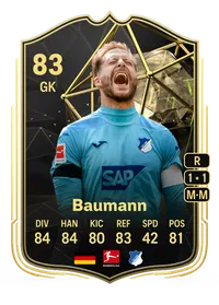 Oliver Baumann Team of the Week 83 Overall Rating