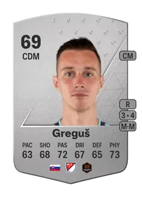 Ján Greguš Common 69 Overall Rating