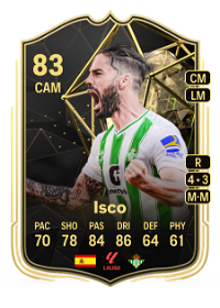 Isco Team of the Week 83 Overall Rating