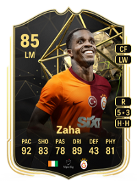 Wilfried Zaha Team of the Week 85 Overall Rating