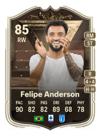 Felipe Anderson Centurions 85 Overall Rating