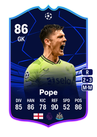 Nick Pope UEFA EUROPA LEAGUE TEAM OF THE TOURNAMENT 86 Overall Rating