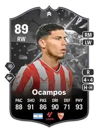 Lucas Ocampos SHOWDOWN 89 Overall Rating