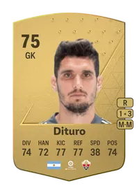 Matías Dituro Common 75 Overall Rating