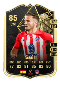 Saúl Team of the Week 85 Overall Rating