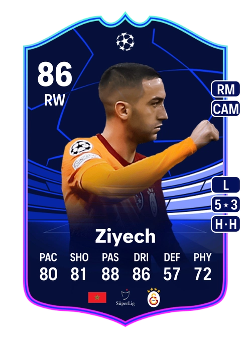 EA FC 24 Hakim Ziyech 86