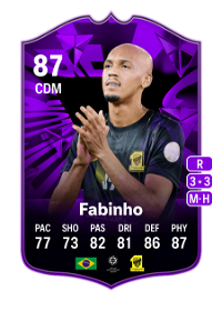 Fabinho FC Pro Live 87 Overall Rating