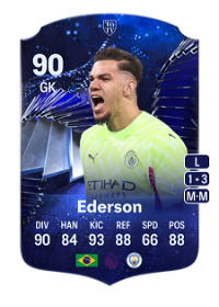 Ederson TOTY HONOURABLE MENTIONS 90 Overall Rating