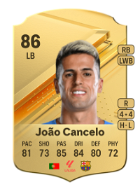 João Cancelo Rare 86 Overall Rating