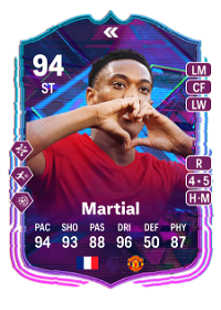 Anthony Martial Flashback Player 94 Overall Rating