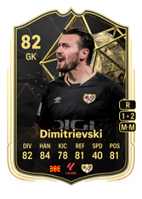 Stole Dimitrievski Team of the Week 82 Overall Rating