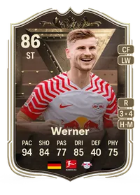 Timo Werner Centurions 86 Overall Rating