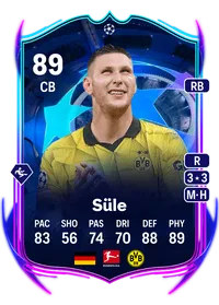 Niklas Süle UCL Road to the Final 89 Overall Rating