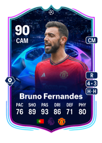 Bruno Fernandes UCL Road to the Knockouts 90 Overall Rating