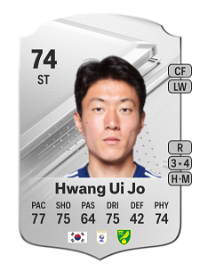 Hwang Ui Jo Rare 74 Overall Rating