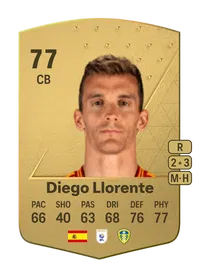 Diego Llorente Common 77 Overall Rating