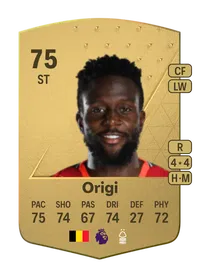 Divock Origi Common 75 Overall Rating