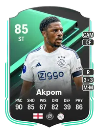 Chuba Akpom SQUAD FOUNDATIONS 85 Overall Rating