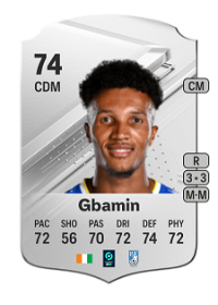 Jean-Philippe Gbamin Rare 74 Overall Rating
